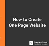 Mastering the Art of One Page Website Design: A Guide to Creating Engaging and Seamless Online Experiences